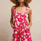 BiBi Floral Prints Tuck Detail Short Overall With Pockets - Farnelli