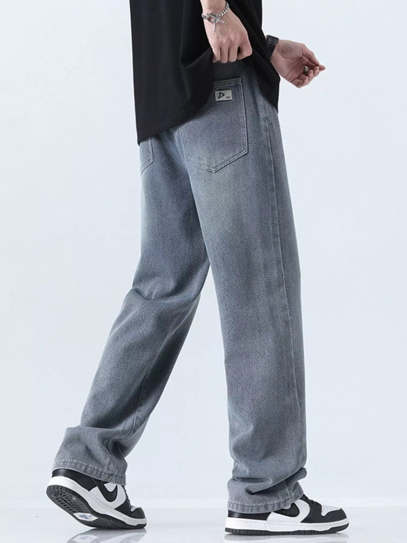 Men's Relaxed Fit Straight Leg Jeans - Farnelli