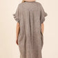 Mittoshop Mineral Wash Cotton Gauze Mini Shirt Dress - Farnelli