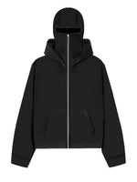 Men's Zip Up Long Sleeve Hoodie with Mask - Farnelli
