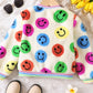Children's Cheerful Smiley Face Print Plush Jacket - Farnelli