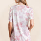BiBi Tie Dye Print Terry Shorts With Side Pockets - Farnelli