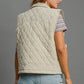 Umgee Sleeveless Quilted Vest with Bow Details - Farnelli