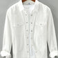 Men's Plus Size Button Up Long Sleeve Shirt - Farnelli