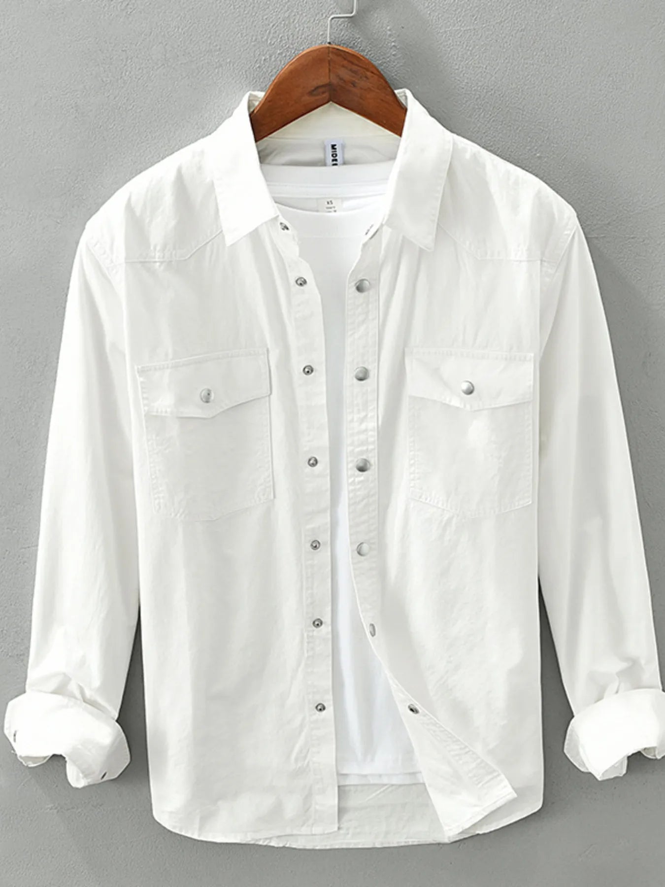 Men's Plus Size Button Up Long Sleeve Shirt - Farnelli