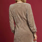 Umgee Velour Drawstring Mini Dress with Long Sleeves - Farnelli