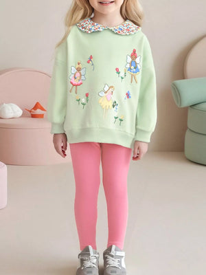 Children's Fairy Sweatshirt & Leggings Set - Farnelli