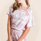 BiBi Tie Dye Print Terry Shorts With Side Pockets - Farnelli