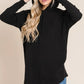 BOMBOM Contrast Drawstring Drop Shoulder Knit Hoodie - Farnelli