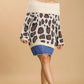 Umgee Full Size Leopard Off-Shoulder Long Sleeve Sweater Plus Size - Farnelli