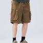 Men's Plus Size Drawstring Loose Fit Cargo Shorts - Farnelli