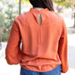 June Swiss Dot Balloon Sleeve Loose Blouse - Farnelli