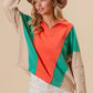 BiBi Colorblock Exposed Seam French Terry Sweatshirt - Farnelli