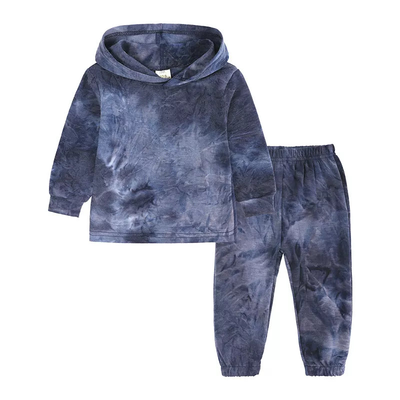 Children's Tie-Dye Hoodie and Pants Set - Farnelli