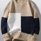 Men's Plus Size Color Block Round Neck Sweater - Farnelli