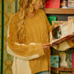 BiBi Cable Knit With Hacci Combo Sweater With Uneven Hem Detail - Farnelli