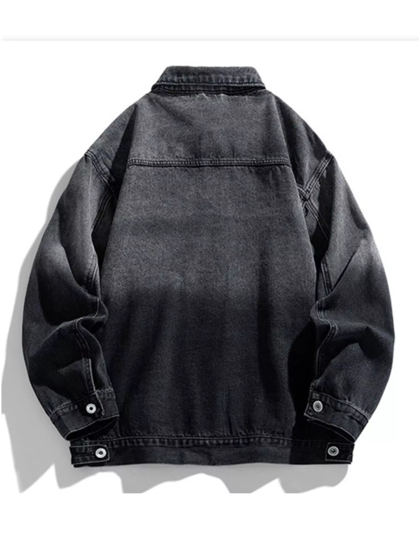 Men's Washed Button Up Denim Jacket - Farnelli