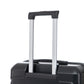 HouseOfZazla 3-piece spinner wheel luggage set with combination locks, shown in multiple sizes
