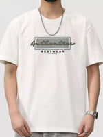 Men's Plus Size Round Neck Short Sleeve T-Shirt - Farnelli