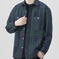 Men's Plus Size Plaid Button Up Long Sleeve Shirt - Farnelli