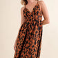 And The Why Leopard Print Plunge Maxi Dress - Farnelli