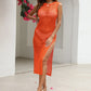 Cutout Openwork Round Neck Sleeveless Cover-Up - Farnelli