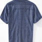 Men's Striped Collared Neck Short Sleeve Shirt - Farnelli