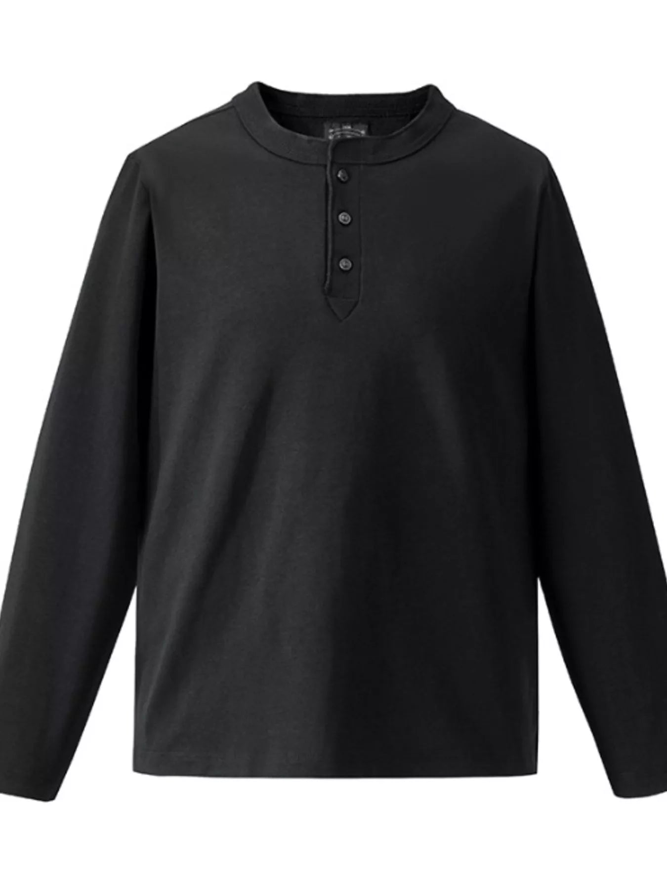 Men's Plus Size Casual Henley Long Sleeve T-Shirt - Farnelli