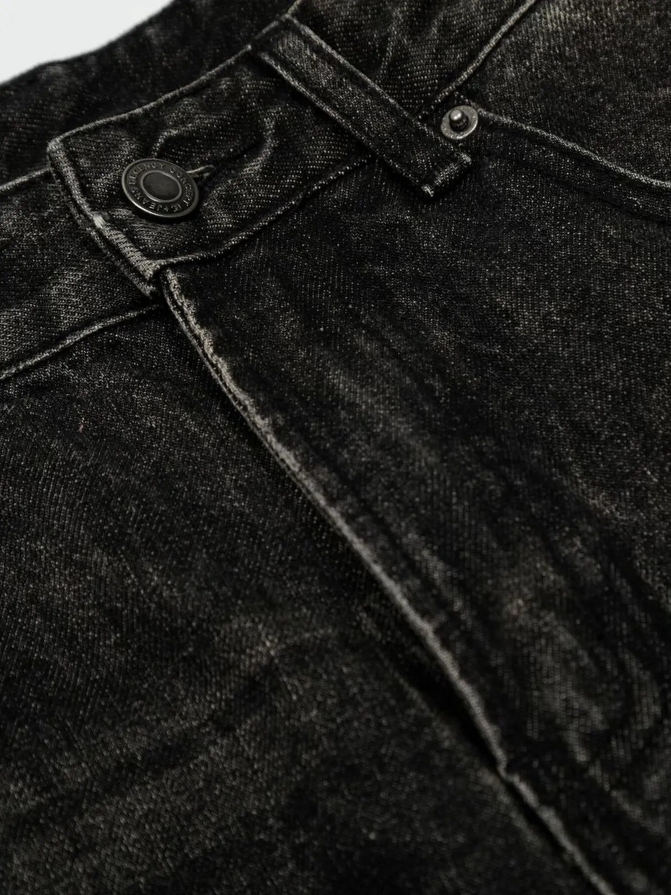 Men's Distressed Washed Straight Jeans - Farnelli