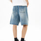 Men's Washed Loose Fit Denim Shorts - Farnelli