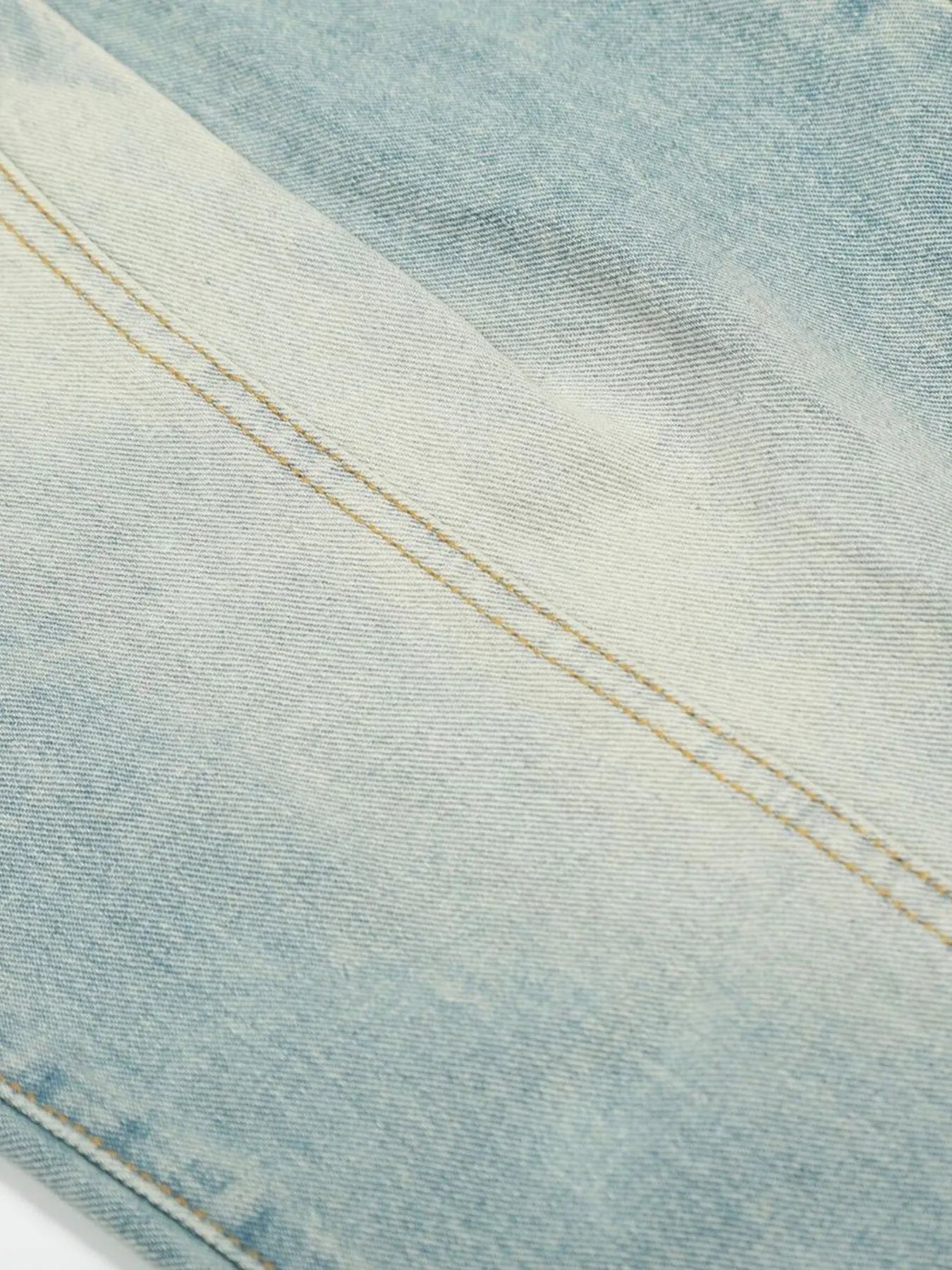 Men's Washed Wide Leg Jeans - Farnelli