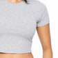 MONO B Essential Micro-ribbed Cropped Athleisure Tee - Farnelli