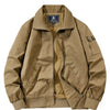 Men's Plus Size Casual Lightweight Bomber Jacket - Khaki