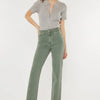 Kancan Ultra High Rise Straight Jeans - Olive