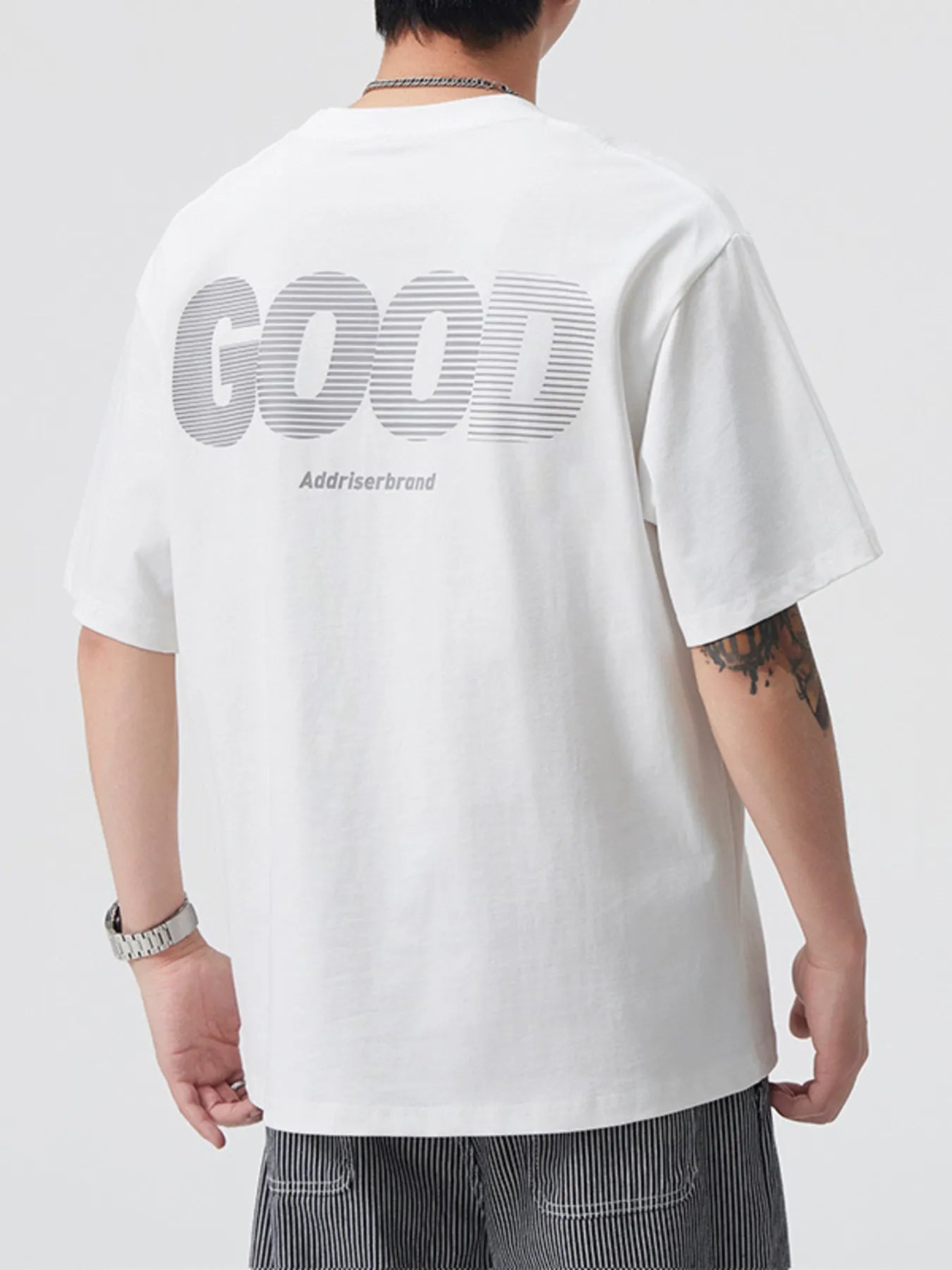 Men's Plus Size Round Neck Short Sleeve T-Shirt - Farnelli