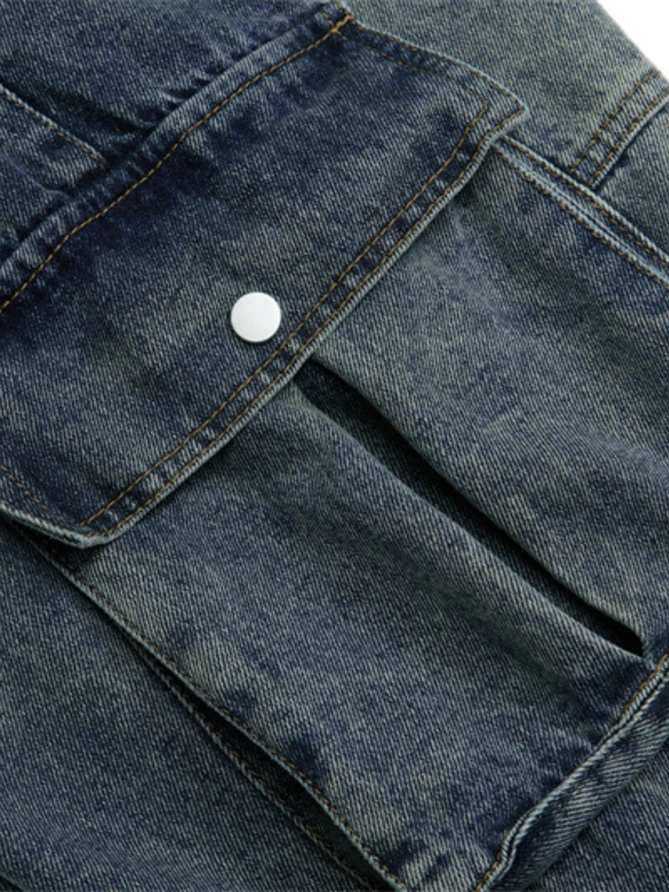 Men's Wide Leg Cargo Jeans - Farnelli