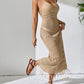 Openwork Scoop Neck Cover-Up Dress - Farnelli