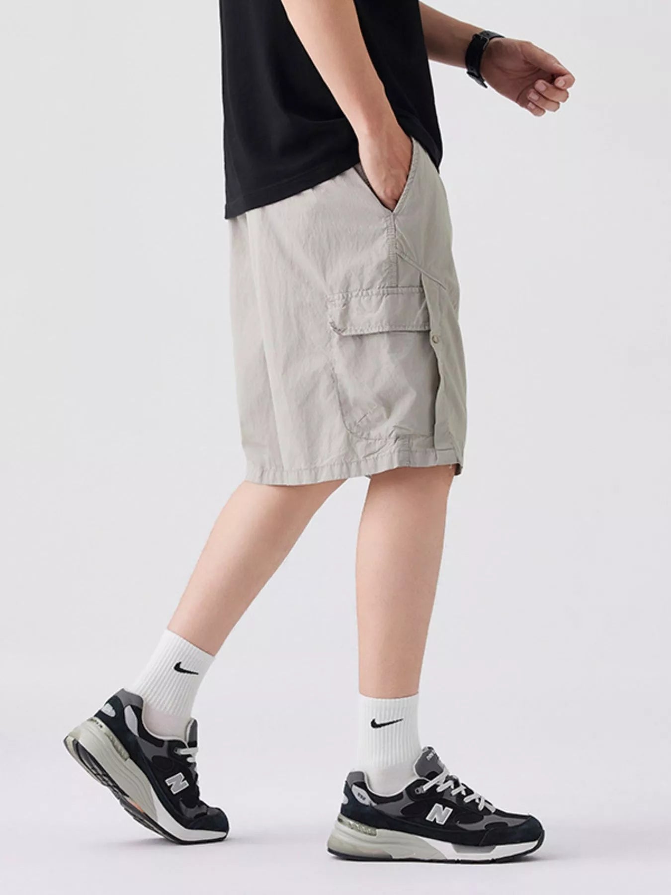 Men's Full Size Loose Fit Cargo Shorts Plus Size - Farnelli