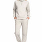 Zenana Scuba Half Zip Sweatshirts and Joggers Set - Farnelli