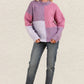 VERY J Color Block Mock Neck Drop Shoulder Sweater - Farnelli