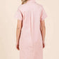 Mittoshop Button Detail Collared Neck Short Sleeve Shirt Dress - Farnelli