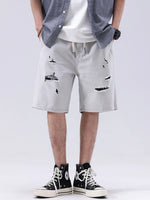 Men's Distressed Loose Fit Denim Shorts - Farnelli