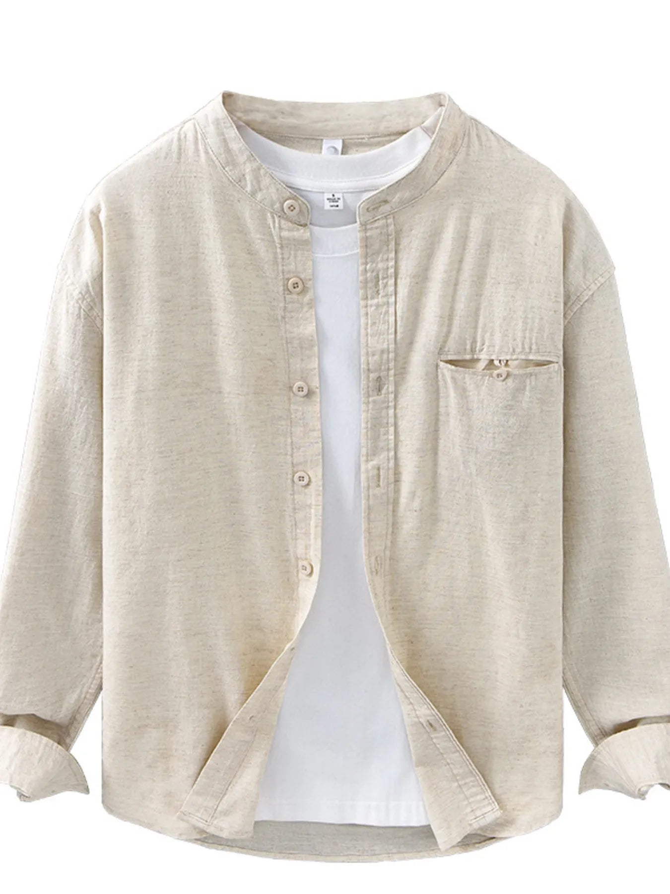 Men's Plus Size Casual Button Up Long Sleeve Shirt - Farnelli