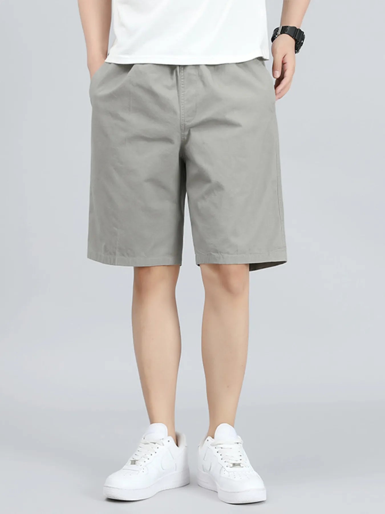 Men's Casual Elastic Waist Shorts - Farnelli