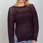VERY J Openwork Slit Knit Cover Up - Farnelli