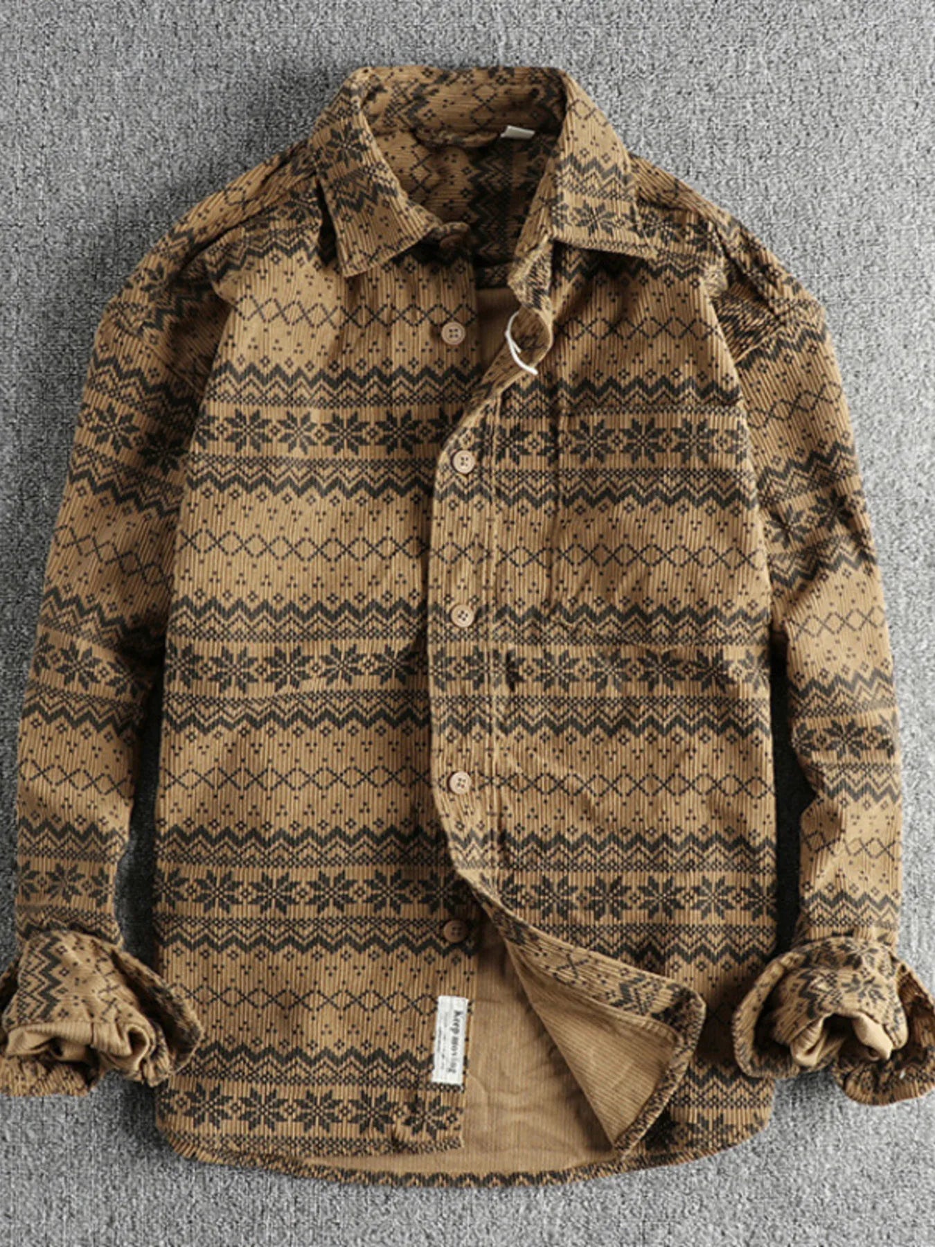 Men's Button Up Long Sleeve Shirt - Farnelli