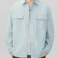Men's Plus Size Striped Button Up Long Sleeve Shirt - Farnelli