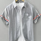 Men's Plus Size Button Up Short Sleeve Shirt - Farnelli