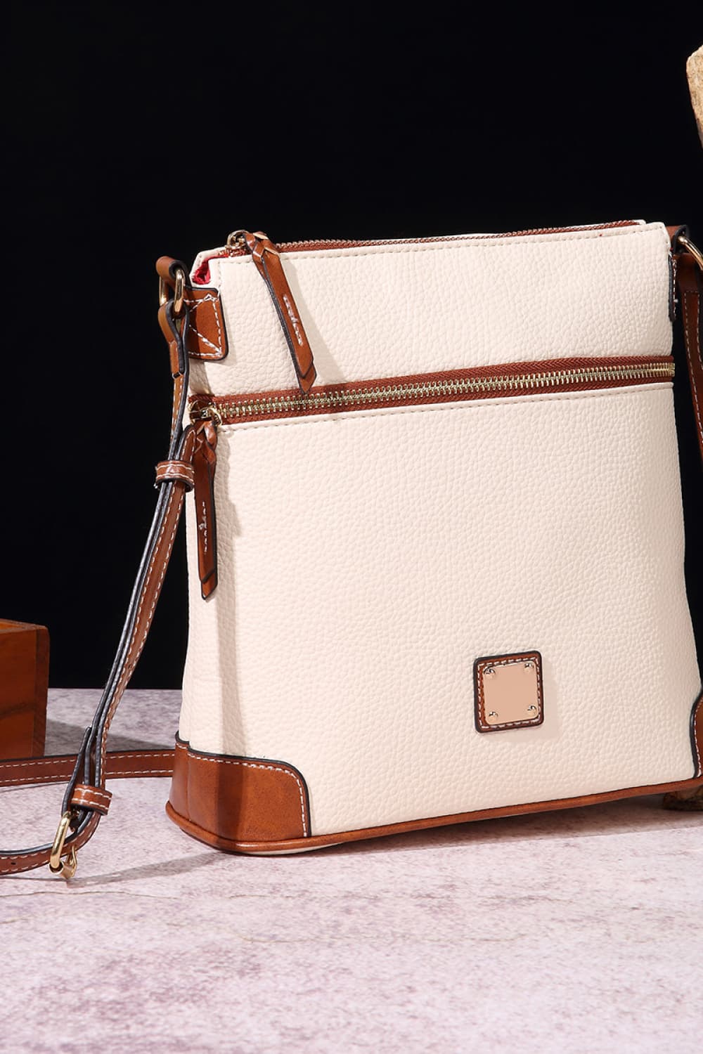 PU Leather Crossbody Bag - Farnelli
