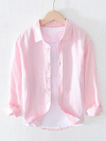 Men's Full Size Button Up Long Sleeve Shirt Plus Size - Farnelli